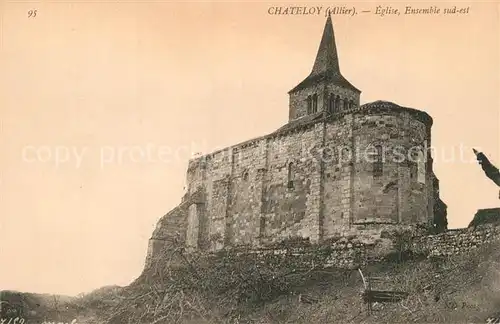 AK / Ansichtskarte Chateloy Eglise Kirche 