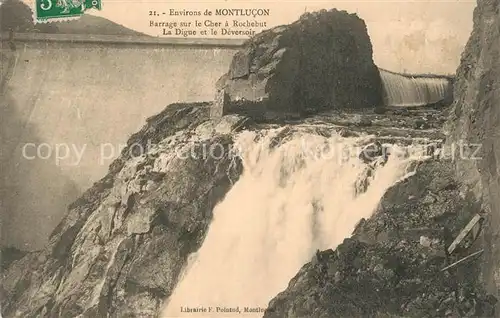 AK / Ansichtskarte Rochebut Barrage sur le Cher La Digue et le Deversoir 