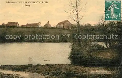 AK / Ansichtskarte Villefranche_d_Allier Etang Villefranche_d_Allier