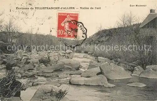 AK / Ansichtskarte Villefranche_d_Allier Paysage Vallee de l oeil Villefranche_d_Allier