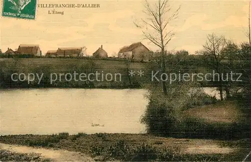 AK / Ansichtskarte Villefranche_d_Allier Etang Villefranche_d_Allier