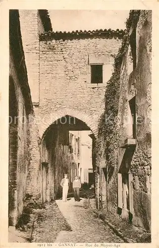 AK / Ansichtskarte Gannat Rue du Moyen Age Gannat