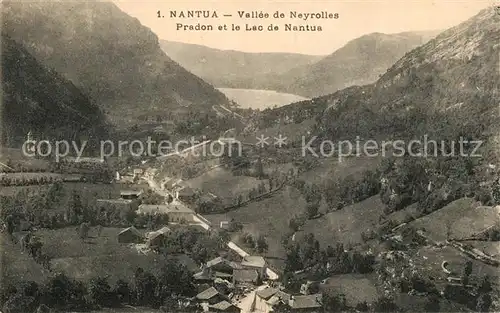 AK / Ansichtskarte Nantua Panorama Vallee de Neyrolles Pradon Lac de Nantua Nantua