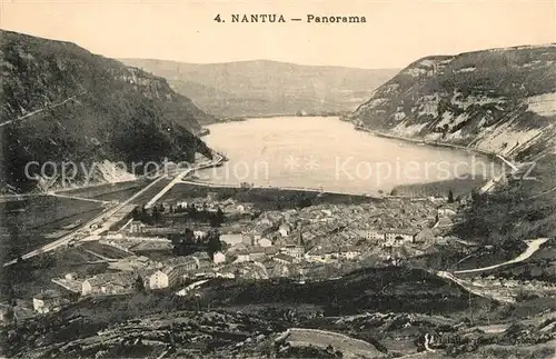 AK / Ansichtskarte Nantua Panorama Lac de Nantua Montagnes Nantua