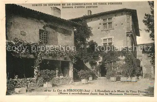 AK / Ansichtskarte Perouges Hostellerie et Musee Perouges