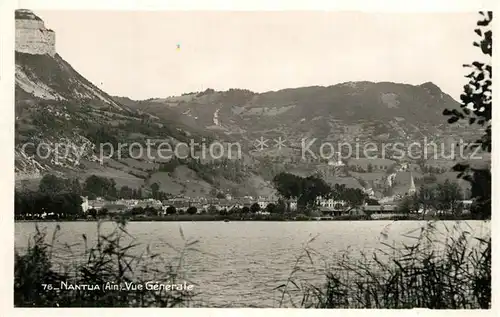 AK / Ansichtskarte Nantua Aux bords du Lac vue generale Montagnes Nantua