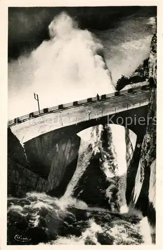 AK / Ansichtskarte Genissiat_l_Ain Barrage Le Saut de Ski Genissiat_l_Ain