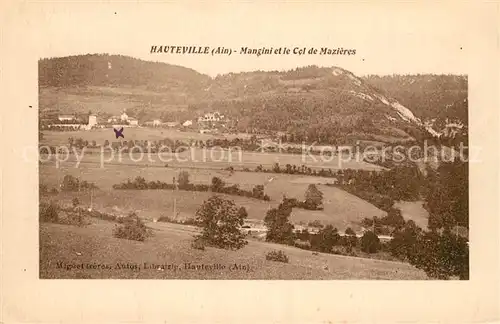 AK / Ansichtskarte Hauteville Lompnes Panorama Mangini et Col de Mazieres Jura Hauteville Lompnes