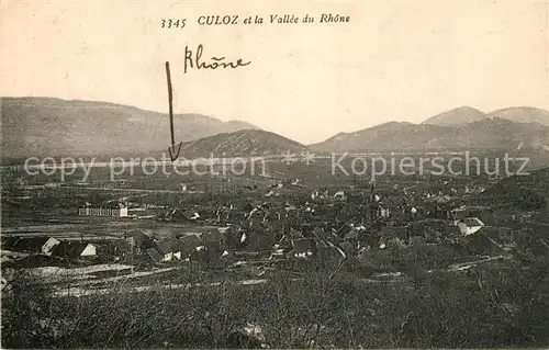 AK / Ansichtskarte Culoz Vue generale Vallee du Rhone Culoz