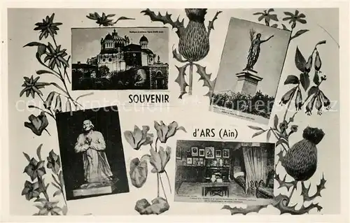 AK / Ansichtskarte Ars_Ain Chateau Chambre Statue Monument Ars_Ain