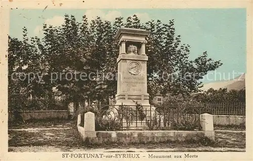 AK / Ansichtskarte Saint Fortunat sur Eyrieux Monument aux Morts Saint Fortunat sur Eyrieux