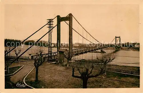 AK / Ansichtskarte Serrieres_Ardeche Nouveau pont suspendu Serrieres Ardeche