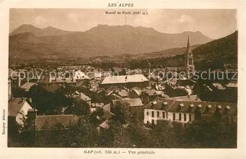 AK / Ansichtskarte Gap_Hautes Alpes Vue generale Massif de Piolit Gap_Hautes Alpes