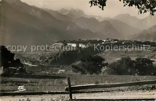 AK / Ansichtskarte Risoul Mont da Iphin Dans le fond la chaine du Pelvoux Risoul