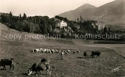 AK / Ansichtskarte Embrun Chateau de La Robeyre et le Roc Embrun