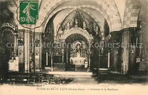 AK / Ansichtskarte Notre Dame du Laus Interieur de la Basilique Notre Dame du Laus