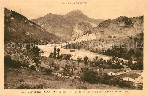 AK / Ansichtskarte Castellane Vallee du Verdon vue prise de la Chaudanne Castellane