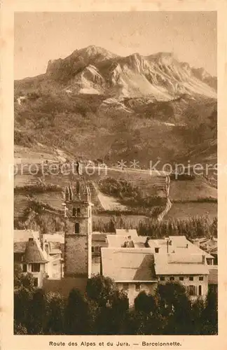 AK / Ansichtskarte Barcelonnette Route des Alpes et du Jura Barcelonnette