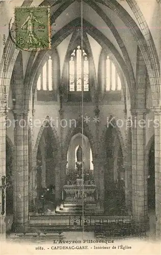 AK / Ansichtskarte Capdenac Gare Interieur de l Eglise Capdenac Gare