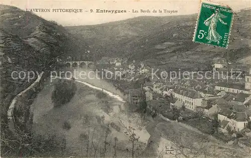 AK / Ansichtskarte Entraygues sur Truyere Les Bords de la Truyere Entraygues sur Truyere