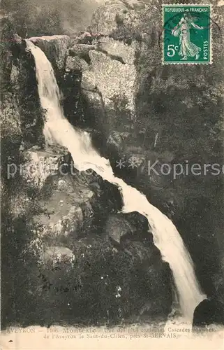 AK / Ansichtskarte Montezic Cascades connues de lAveyron le Saint du Chien Montezic