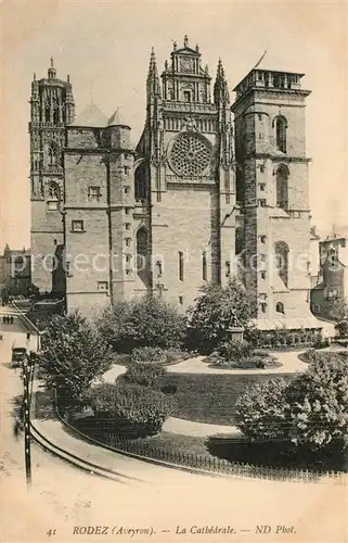AK / Ansichtskarte Rodez La Cathedrale Rodez