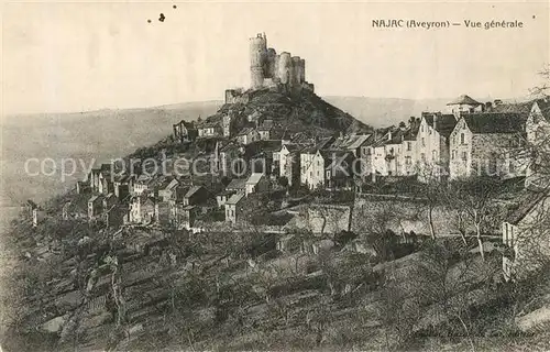 AK / Ansichtskarte Najac Vue generale Le Chateau Najac