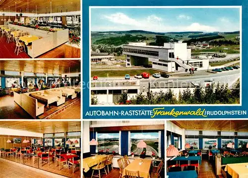 AK / Ansichtskarte Autobahn Rastst?tte Frankenwald Rudolphstein  