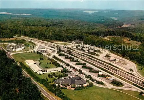 AK / Ansichtskarte Autobahn Rasthaus im Spessart Rohrbrunn Fliegeraufnahme 