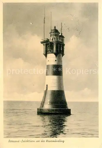 AK / Ansichtskarte Leuchtturm_Lighthouse Rotesand Weserm?ndung  