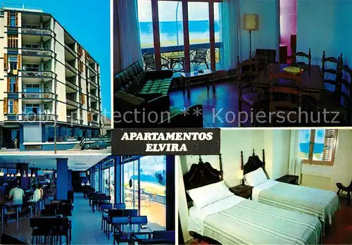 AK / Ansichtskarte Blanes Apartamentos Elvira Foyer Bar Zimmer Blanes