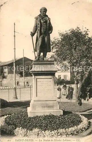 AK / Ansichtskarte Saint Denis_Seine_Saint_Denis Statue de Nicolas Leblanc Monument Saint Denis_Seine