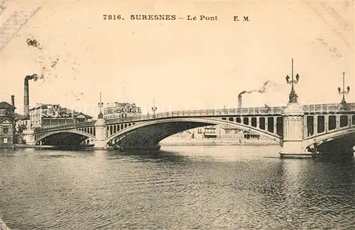 AK / Ansichtskarte Suresnes Pont sur la Seine Suresnes