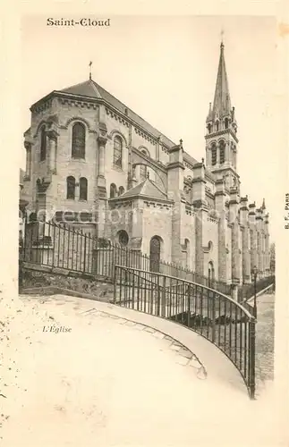 AK / Ansichtskarte Saint Cloud_Hauts de Seine Eglise Kirche Saint Cloud