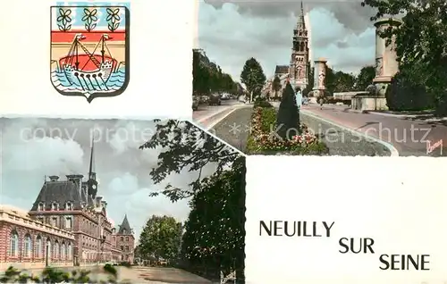AK / Ansichtskarte Neuilly sur Seine Eglise Lycee Pasteur Neuilly sur Seine