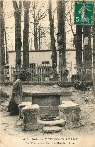 AK / Ansichtskarte Clamart Bois de Meudon Fontaine Sainte Marie Clamart