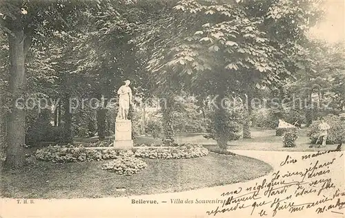 AK / Ansichtskarte Bellevue_Meudon Villa des Souvenirs Parc Monument Statue Bellevue_Meudon
