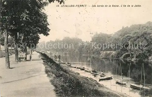 AK / Ansichtskarte Levallois Perret Les bords de la Seine Ile de la Jatte Levallois Perret