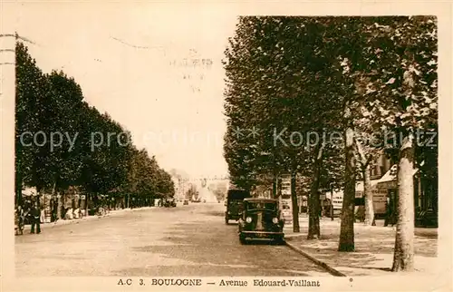 AK / Ansichtskarte Boulogne Billancourt Avenue Edouard Vaillant Boulogne Billancourt