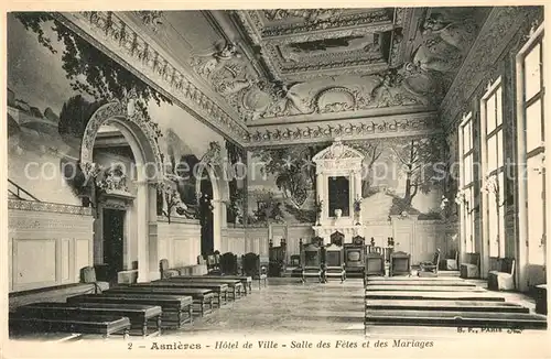 AK / Ansichtskarte Asnieres sur Seine Hotel de Ville Salle des Fetes et des Mariages Asnieres sur Seine