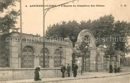 AK / Ansichtskarte Clichy Asnieres Entree du Cimetiere des Chiens Clichy Asnieres
