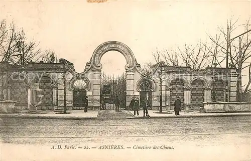 AK / Ansichtskarte Asnieres sur Seine Cimetiere des Chiens Asnieres sur Seine