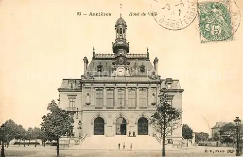 AK / Ansichtskarte Asnieres sur Seine Hotel de Ville Asnieres sur Seine