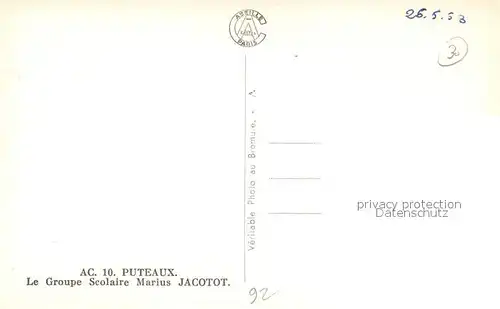 AK / Ansichtskarte Puteaux Groupe Scolaire Marius Jacotot Puteaux