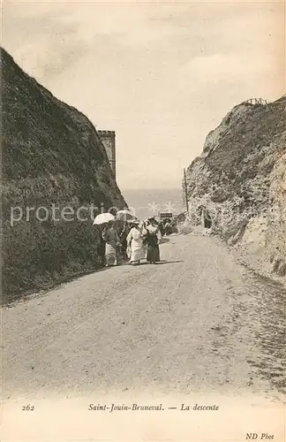 AK / Ansichtskarte Saint Jouin Bruneval La descente Saint Jouin Bruneval