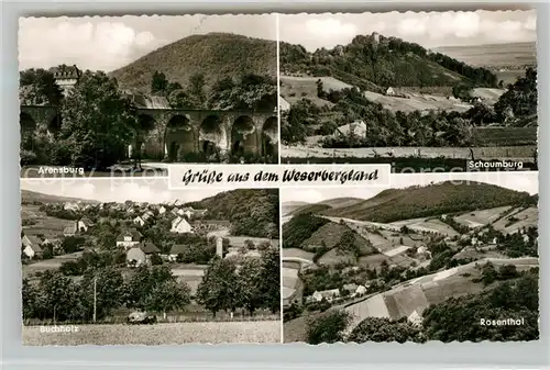 AK / Ansichtskarte Weserbergland Arensburg Schaumburg Buchholz Rosenthal Weserbergland