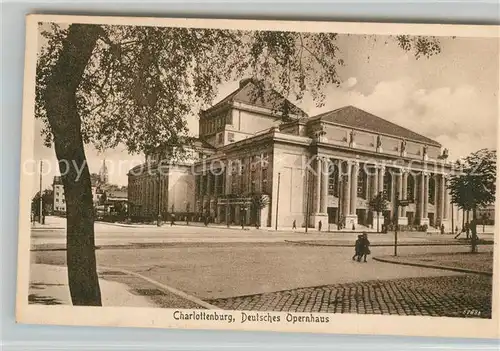 AK / Ansichtskarte Charlottenburg Deutsches Opernhaus Charlottenburg