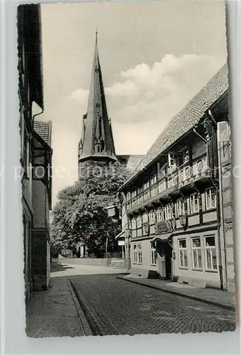 AK / Ansichtskarte Alfeld_Leine Buergerschaenke Nikolaikirche Alfeld_Leine