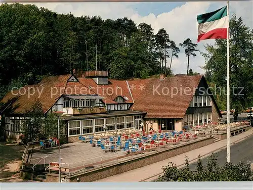 AK / Ansichtskarte Hitzacker_Elbe Hotel Restaurant Waldfrieden Hitzacker Elbe