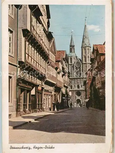 AK / Ansichtskarte Braunschweig Hagen Bruecke Braunschweig